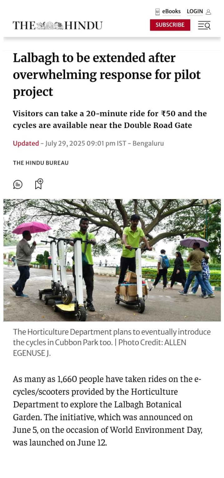 The Hindu - Fetch Bikes